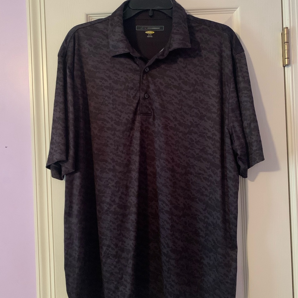 Greg Norman Collection Dark Patterned Polo